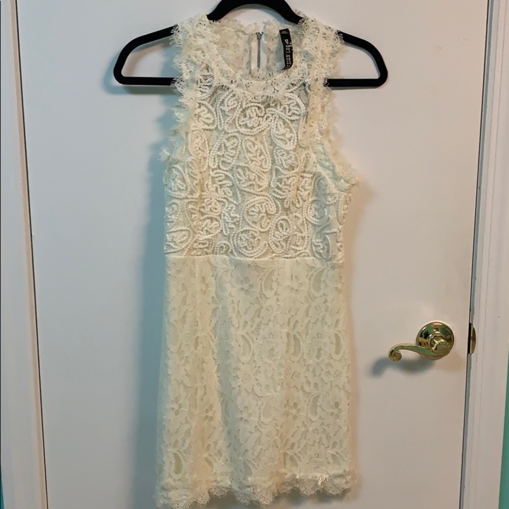 Design Lab White Lace Dress